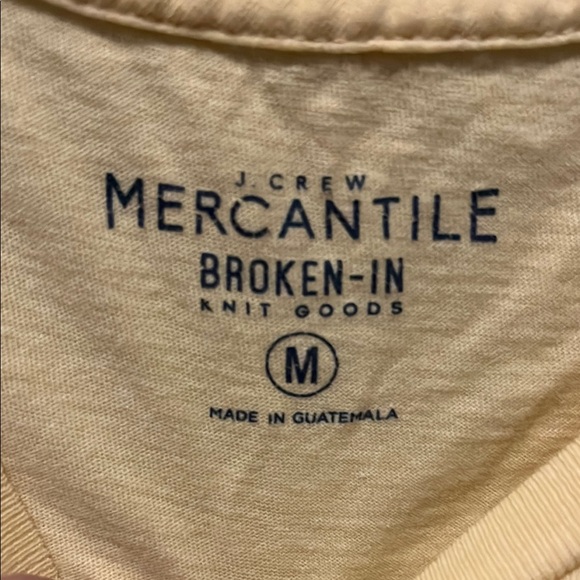 J.crew Mercantile Men's Yellow T-Shirt - Picture 3 of 4